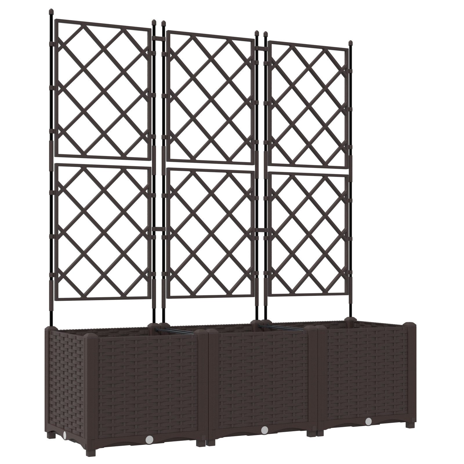 vidaXL Blumentopf Pflanzkasten mit Rankgitter 3 günstig online kaufen