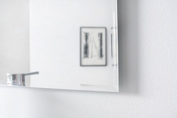 Deko-Werk 24 Wandspiegel Rahmenloser Facettenspiegel mit Facettenschliff Glas mehrere Größen, Mirror Spiegel ungerahmt, Facettenspiegel