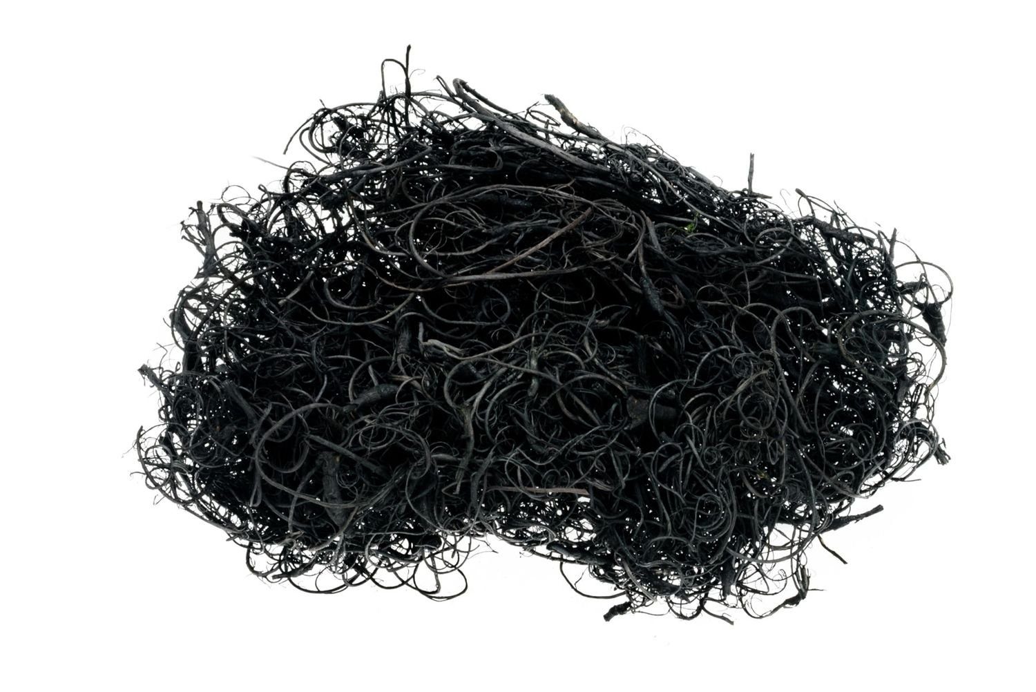 NaDeco Bastelnaturmaterial Curly Moos in Schwarz, Gewicht ca. 50g Deko-Moos