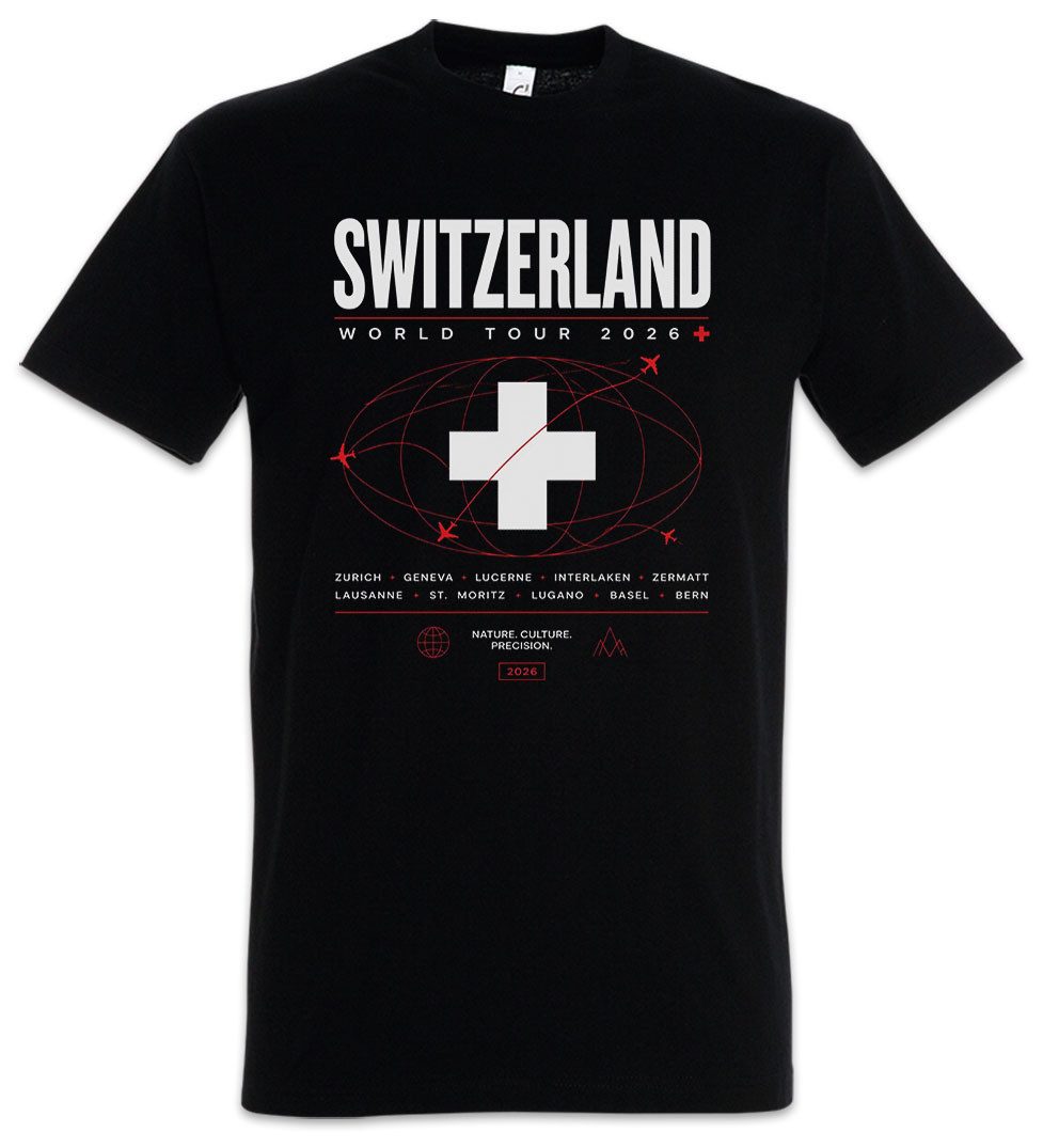 Urban Backwoods Print-Shirt Team Switzerland 2 Herren T-Shirt Schweiz Svizra Helvetia Alpen (1-tlg) Edelweiss Fußball WM Soccer – Bild 2 von 4