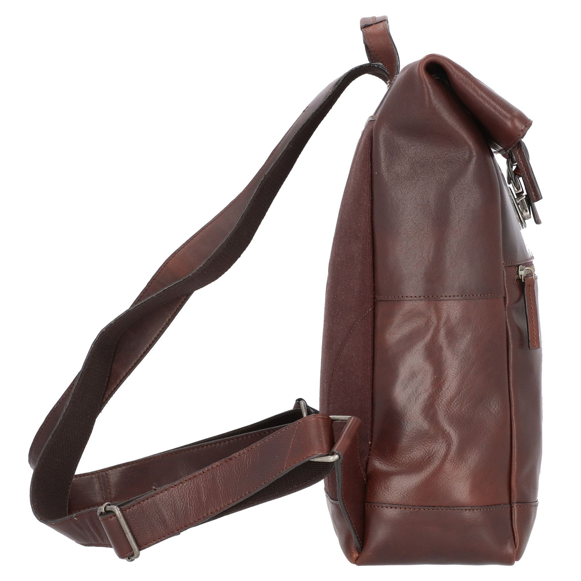 Leonhard Heyden Laptoprucksack Roma, Leder