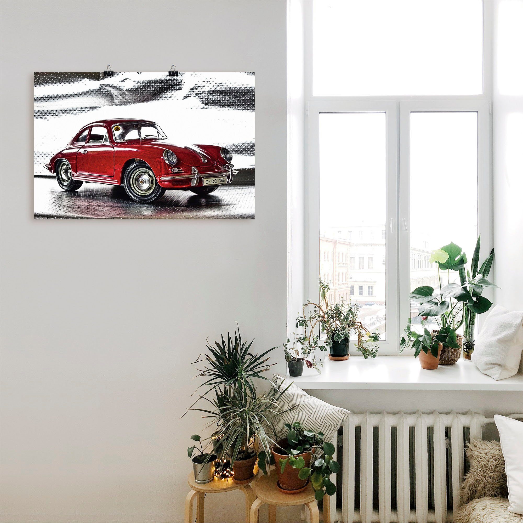 Artland Wandbild Klassiker - Der Porsche 356, Auto (1 St), als Alubild, Leinwandbild, Poster in verschied. Größen