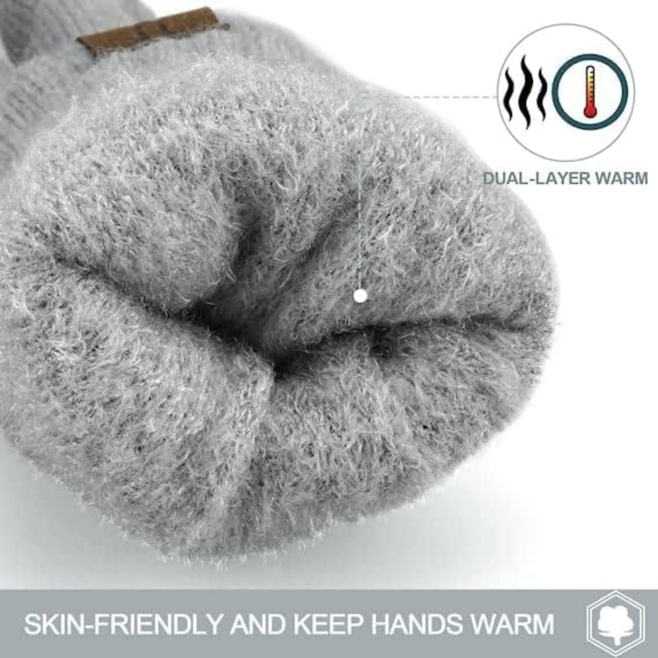 Coonoor Strickhandschuhe Handschuhe Winterhandschuhe Rippstrick Strickhands günstig online kaufen