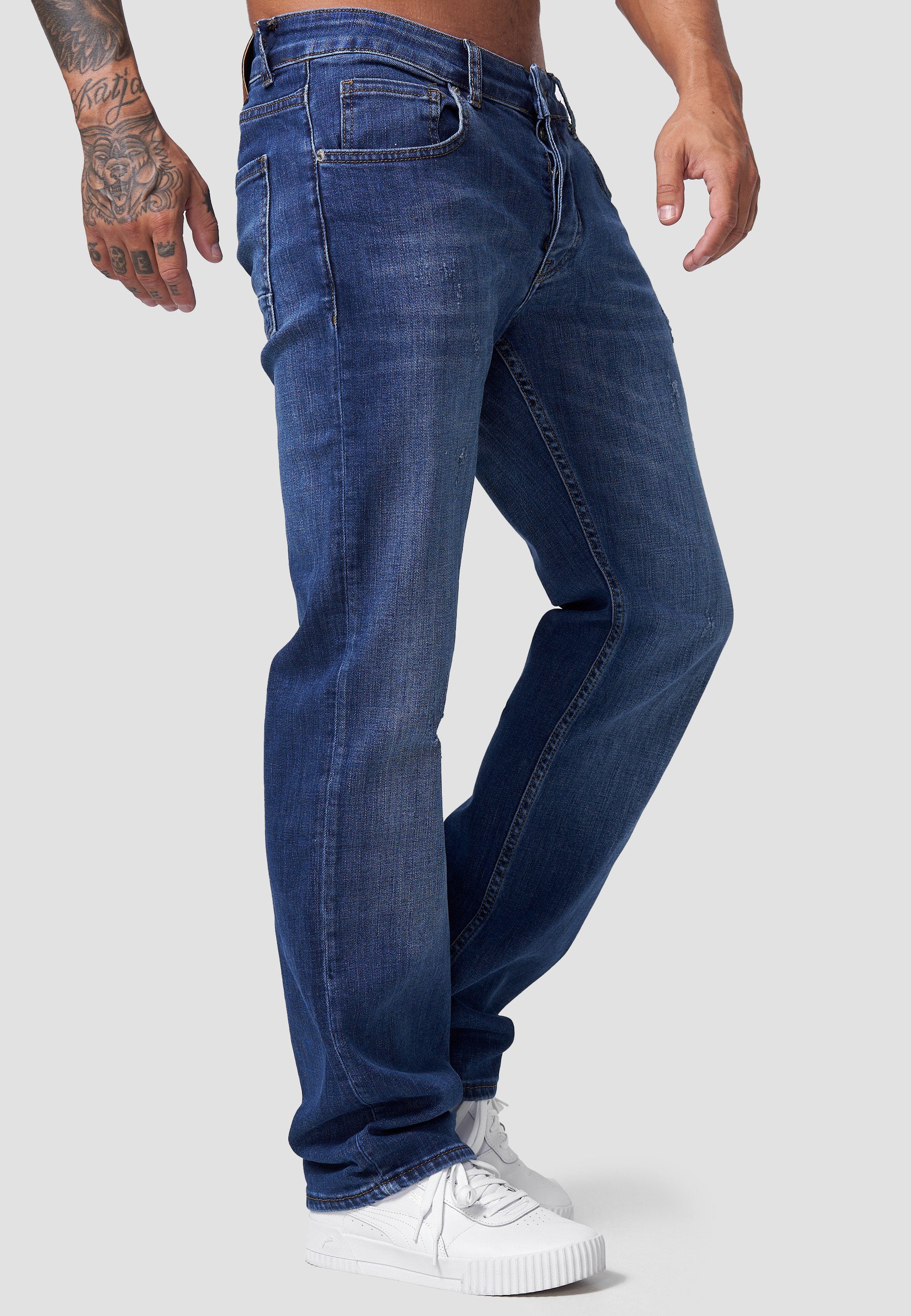 JS-802 OneRedox Casual Straight-Jeans Fitness Freizeit