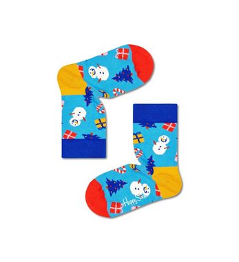 Happy Socks Freizeitsocken Kinder Socken unisex, 2er Pack - X-MAS