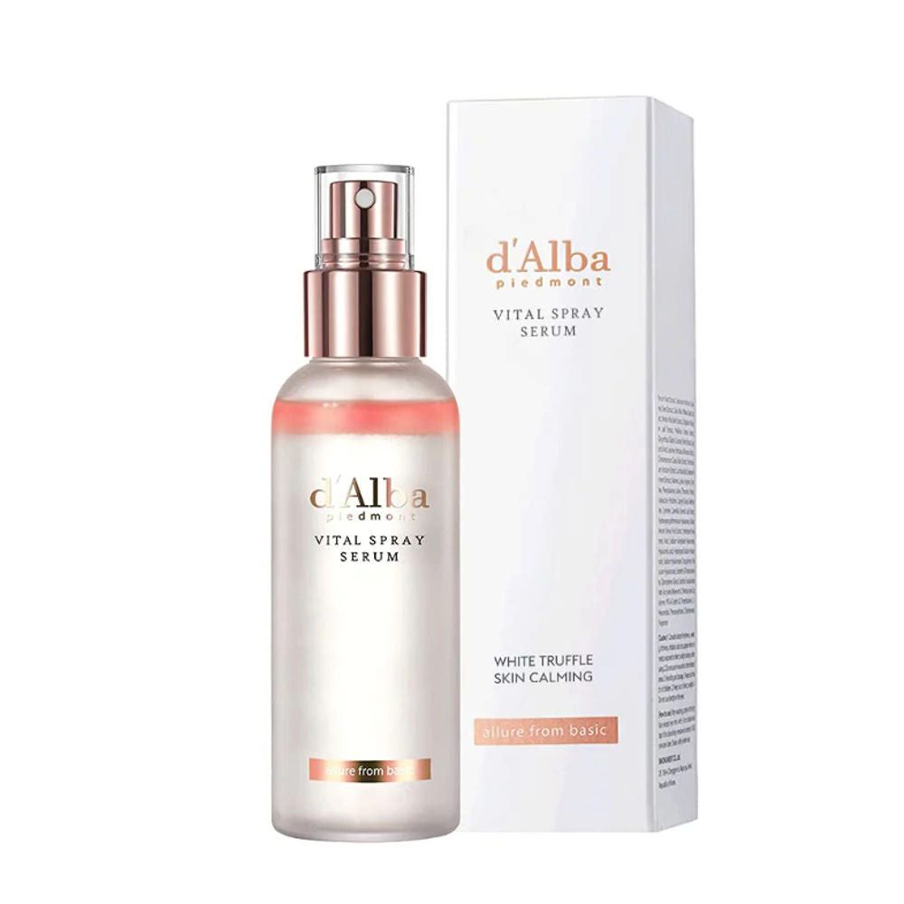 d'Alba Gesichtsserum d'Alba, White Truffle Vital Spray Serum - 100 ml, Luxuriöses 2-Phasen-Sprayserum mit weißem Trüffel
