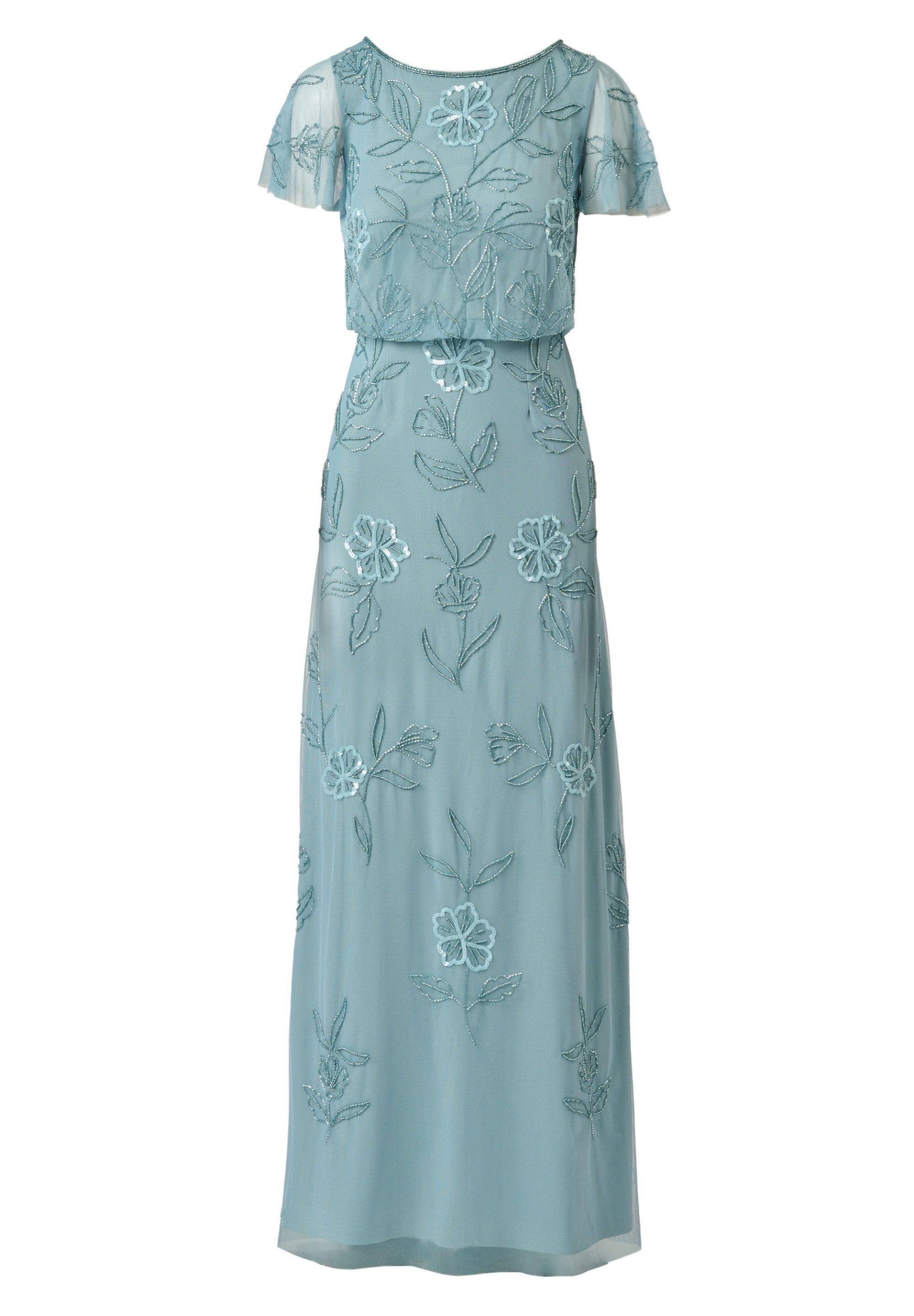 Adrianna Papell Abendkleid Bead Blouson Long Dress Elegantes und mühelos elegantes Blouson-Kleid mit Perlenverzierung