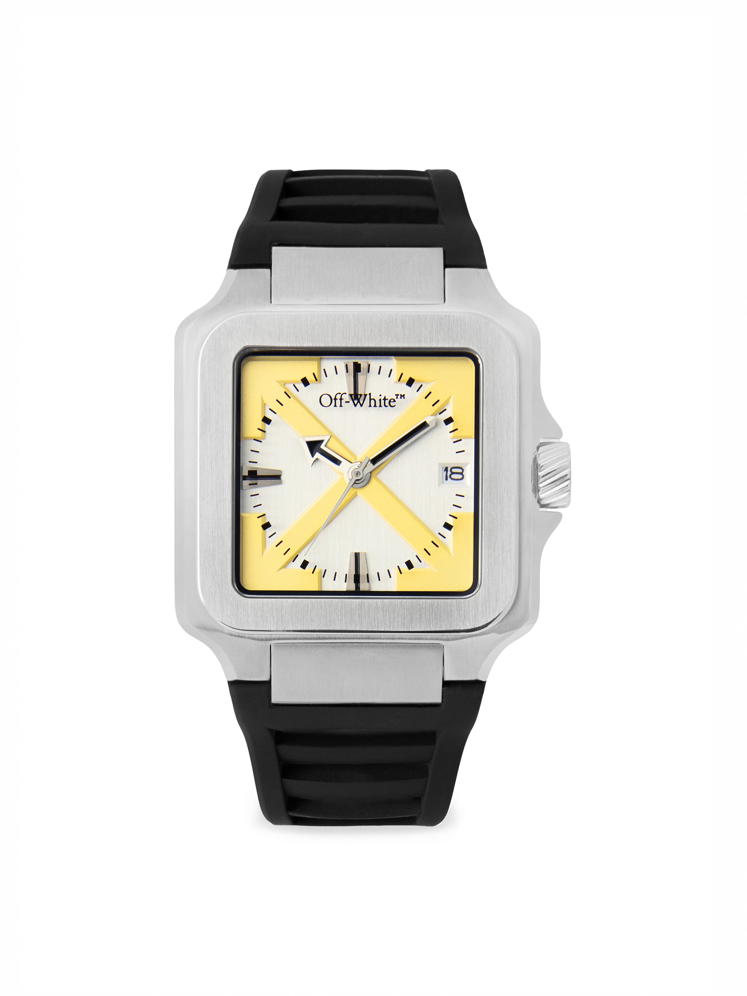 OFF-WHITE Quarzuhr PROTO LAYER OW1G009P0015, Armbanduhr, Herrenuhr, Silikonarmband, analog, Tag