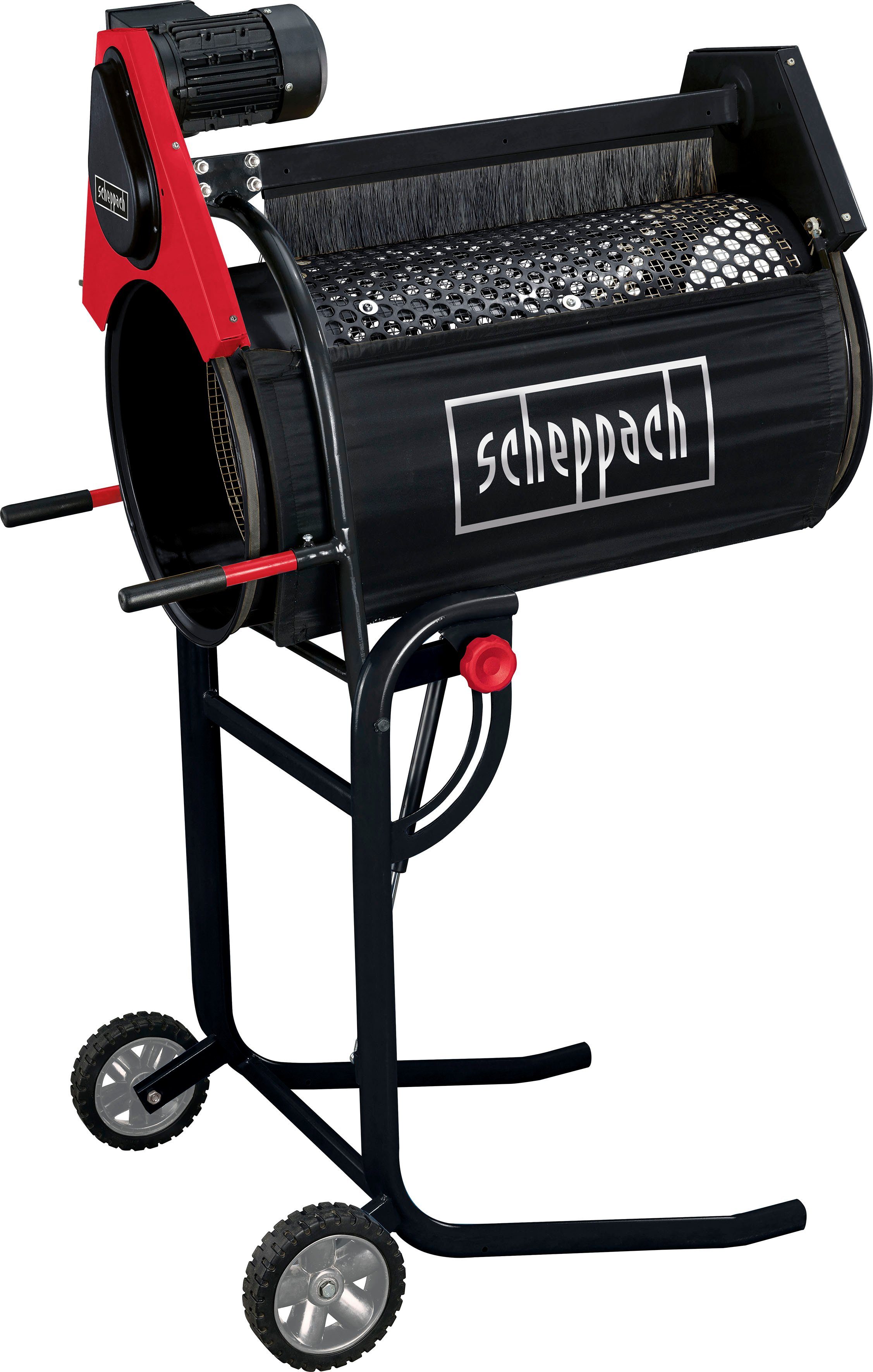 Scheppach Rollsieb RS350, Stahl, 230V/250 W, Siebtrommel ø 400 mm, neigbare Trommel, inkl. Siebeinsatz