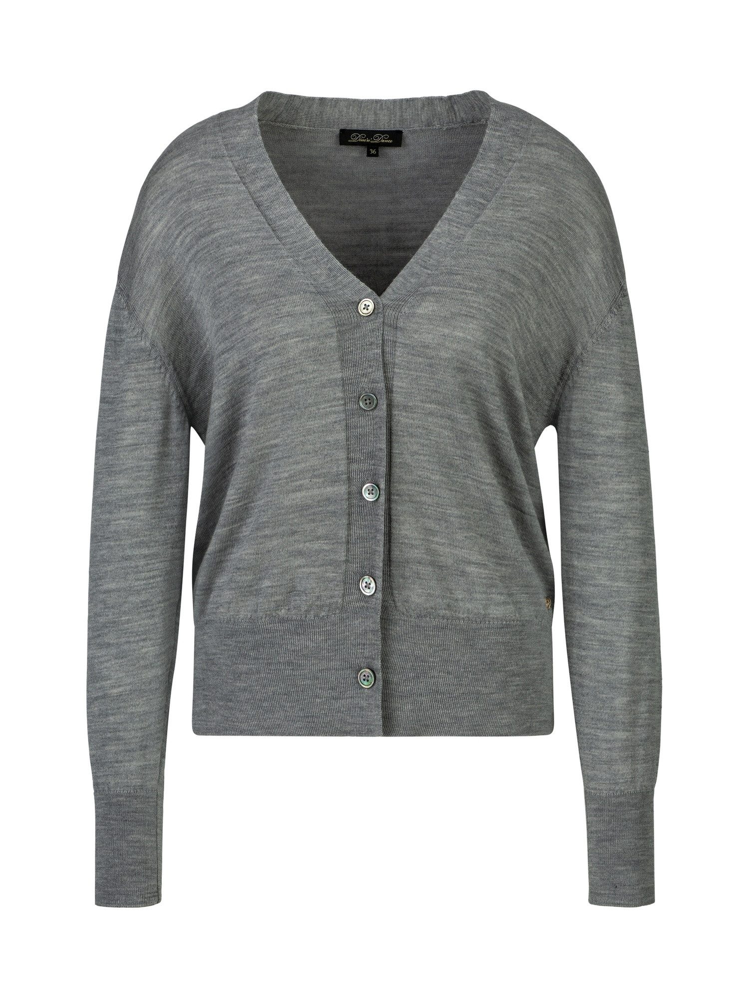 Dine ´n´ Dance Cardigan Vincenza aus 100 % Merinowolle, V-Ausschnitt, 5-Knopf-Verschluss