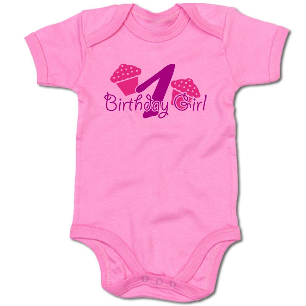 G-graphics Kurzarmbody Baby Body - 1 – Birthday Girl mit Spruch / Sprüche • Babykleidung • Geschenk zum Geburtstag • Strampler