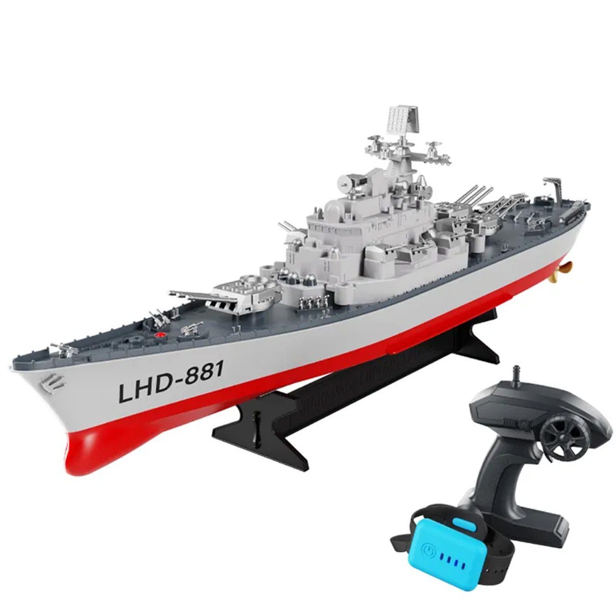 efaso RC-Boot LHD-881 RC Schiff - Ferngesteuertes Boot 1:390 - Remote  Watch, Signal bei schwachem Akku