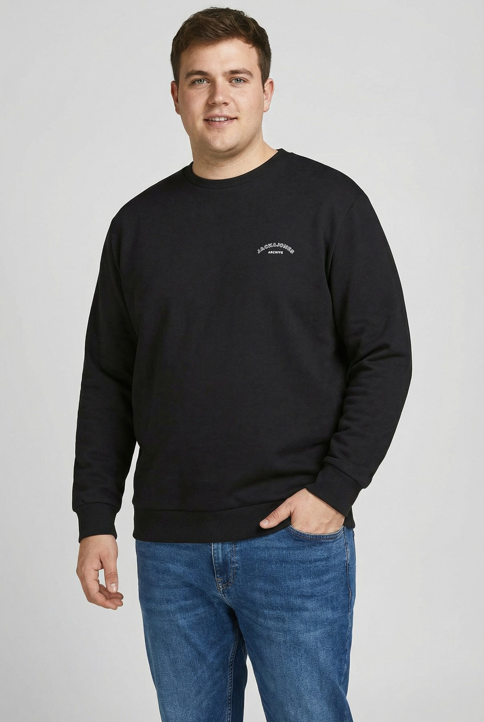 Jack & Jones PlusSize Sweatshirt JJCOLLEGE LOGO SWEAT CREW PLS günstig online kaufen