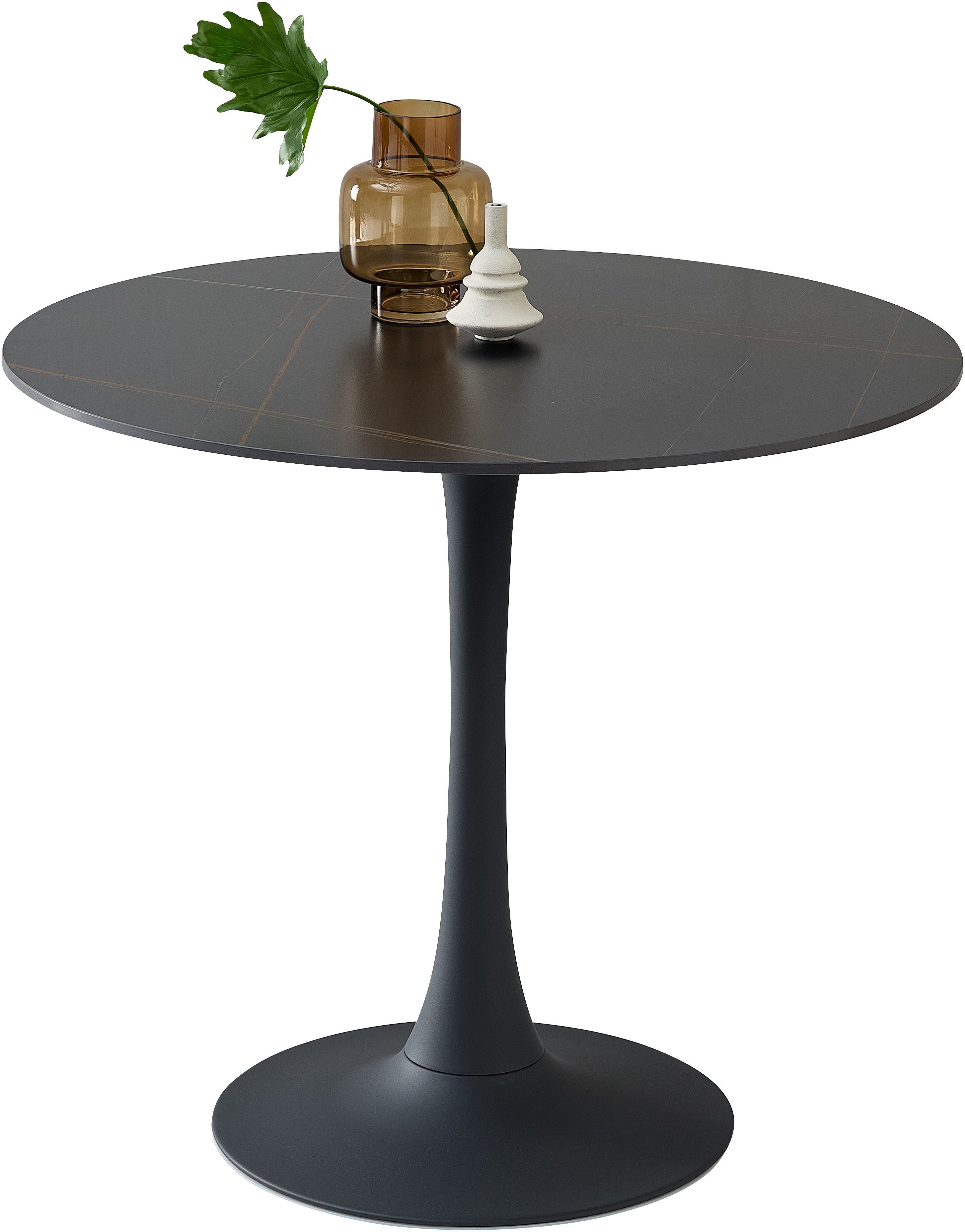 Stolkom Sp.z.o.o. Esstisch Josh Esszimmertisch rund Keramik, marmoriert, Bx günstig online kaufen