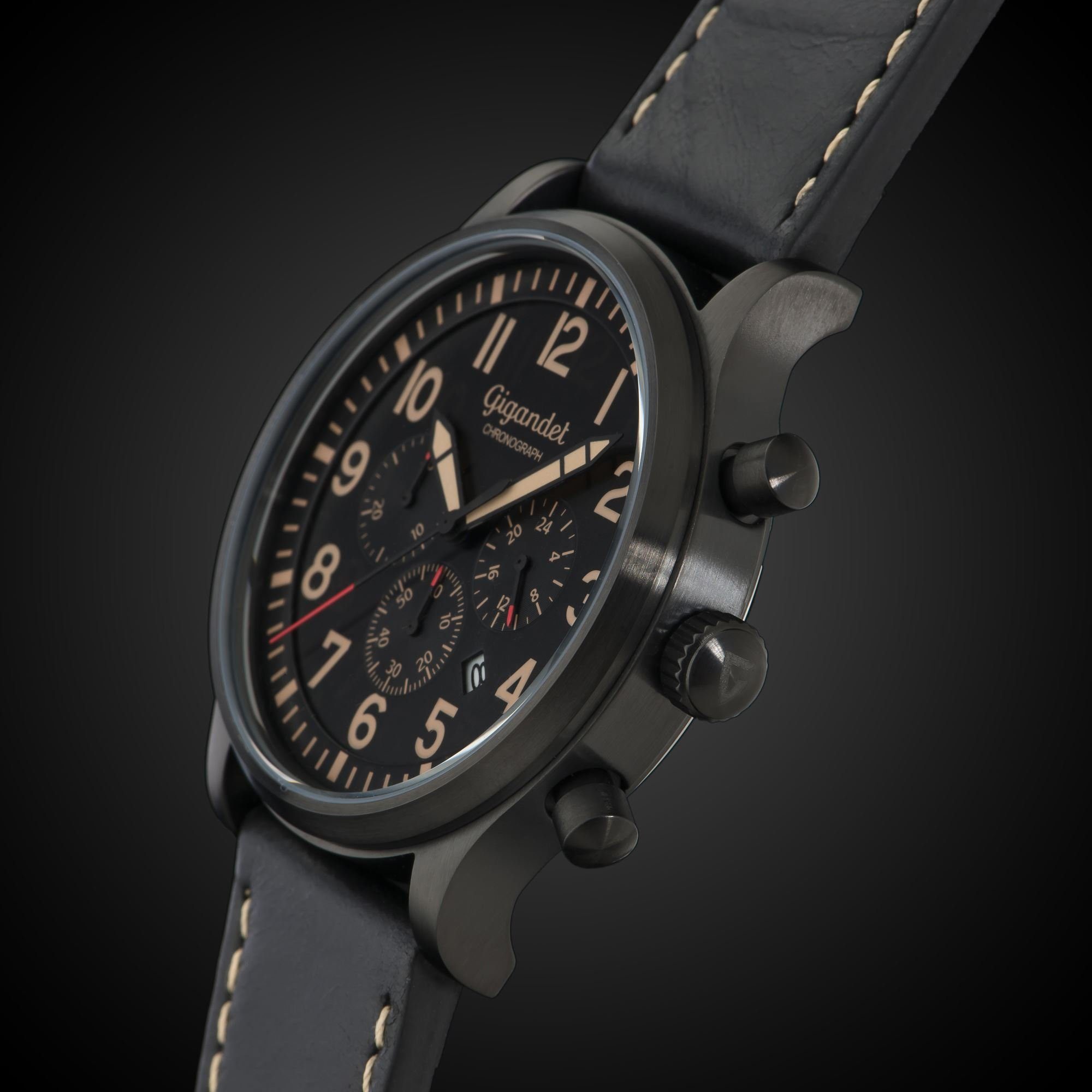 Chronograph Chronograph, Datumsanzeige, Mineralglas, Destination, Gigandet 24-Std. Anzeige