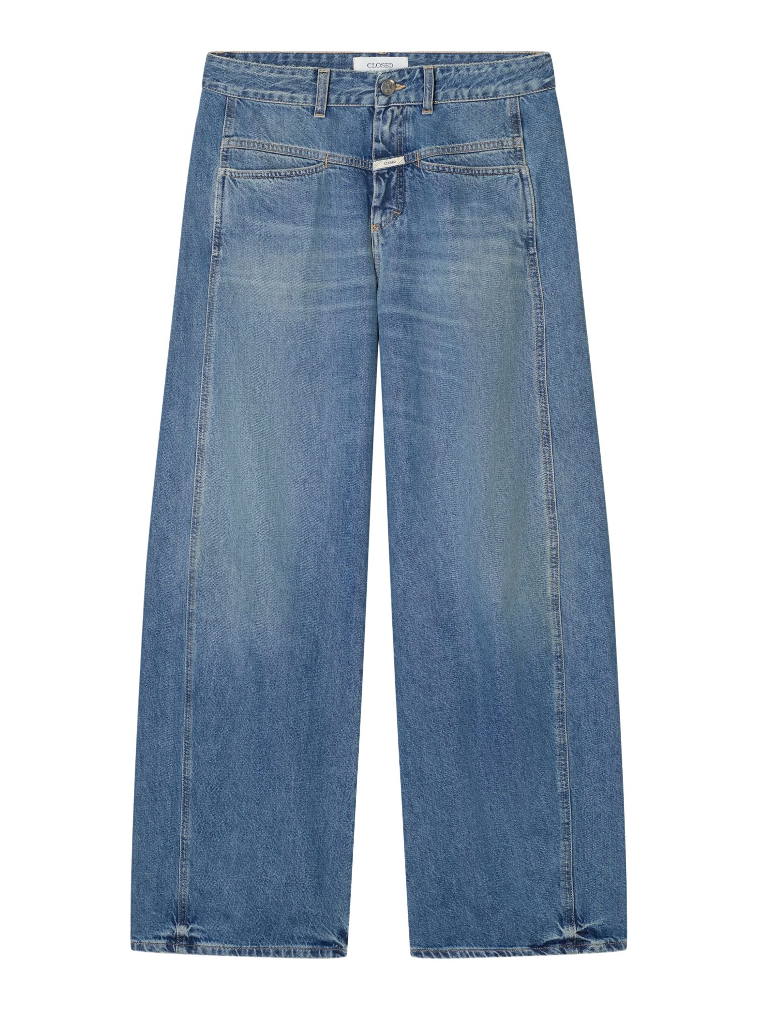 CLOSED Stoffhose blau,Casual,Baumwolle,Unifarben,Tapered Fit,Mittel