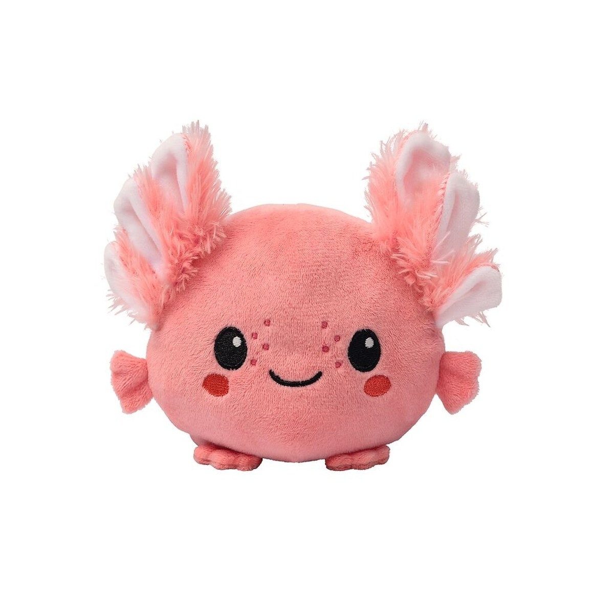 Moses. Verlag Kuscheltier Flauschiger Wende-Axolotl von moses – Kuscheltier mit 2 Gesichtern