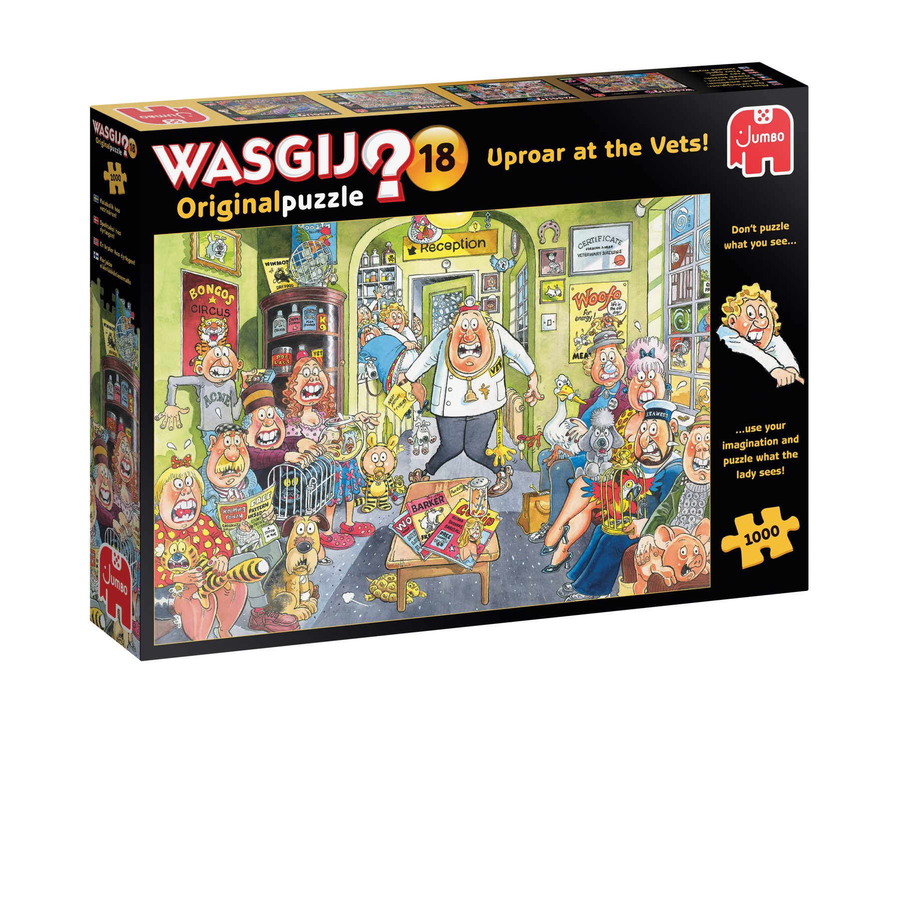 Jumbo Spiele Puzzle Wasgij Original 18 Uproar the Vets 1000T Puzzle, 1000 Puzzleteile