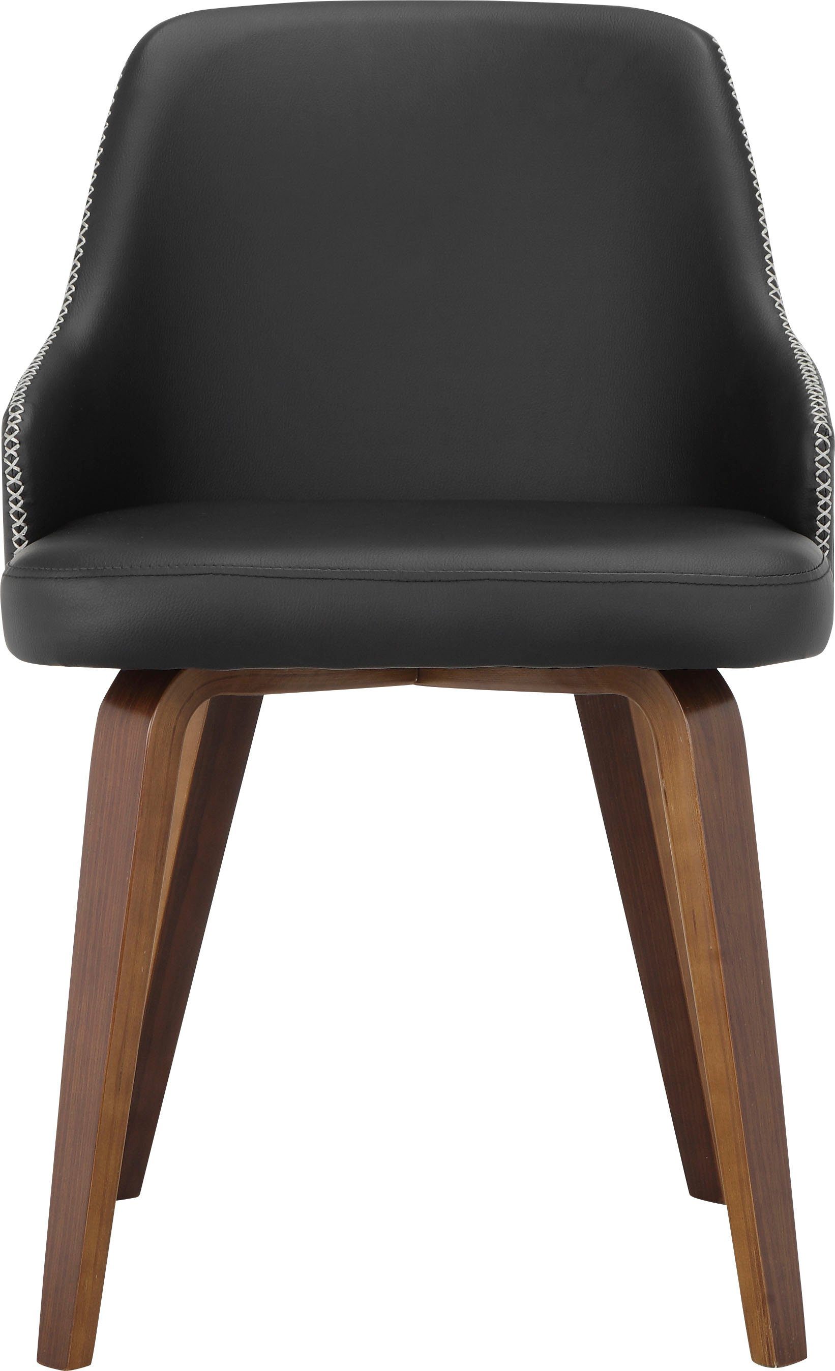 OTTO home Esszimmerstuhl Bojan (2 St), pflegeleichtes Kunstleder, Sitz- und Rücken gepolstert, Sitzhöhe 47 cm