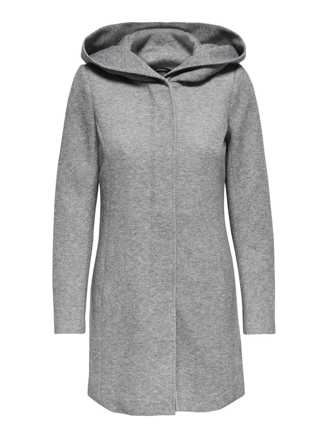 ONLY Kurzmantel ONLY Damen klassischer Mantel OnlSedona Coat Übergangs-Jacke Kapuze