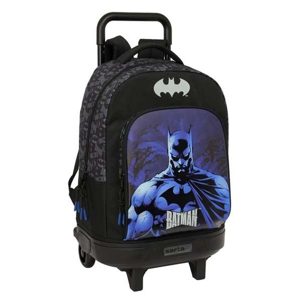 Batman Rucksack Kinder Rucksack mit Rädern Batman Schwarz