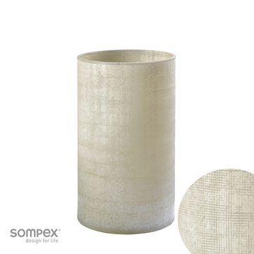 SOMPEX Tischvase Ashley sand beige, besondere Oberflächenstruktur, dekorative Vase aus Glas, mundgeblasen