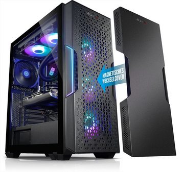 Kiebel Dragon VII Deluxe Gaming-PC (AMD Ryzen 7 AMD Ryzen 7 7700X, RTX 4070, 32 GB RAM, 2000 GB SSD, Wasserkühlung, RGB-Beleuchtung)