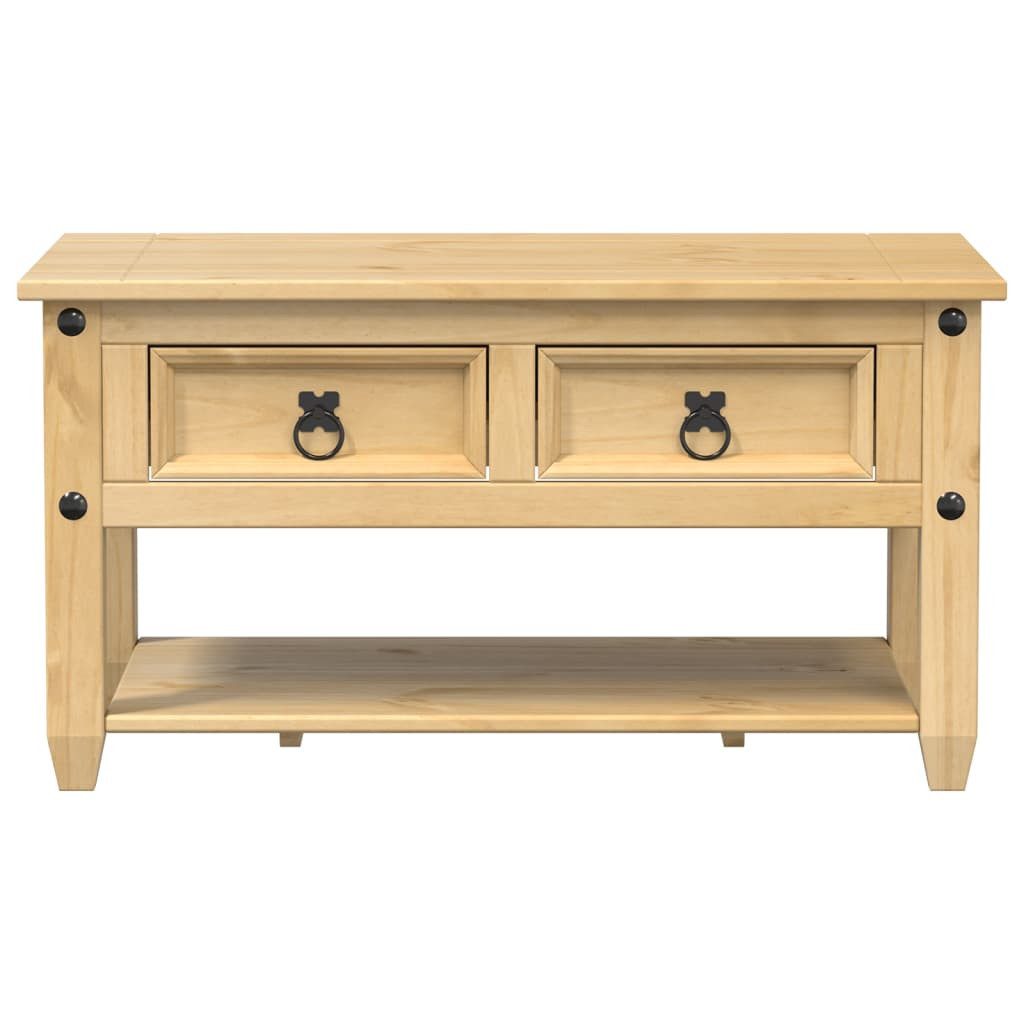 vidaXL Couchtisch Couchtisch mit Schubladen Corona 85x50x45 cm Massivholz Kiefer (1-St) – Bild 4 von 5