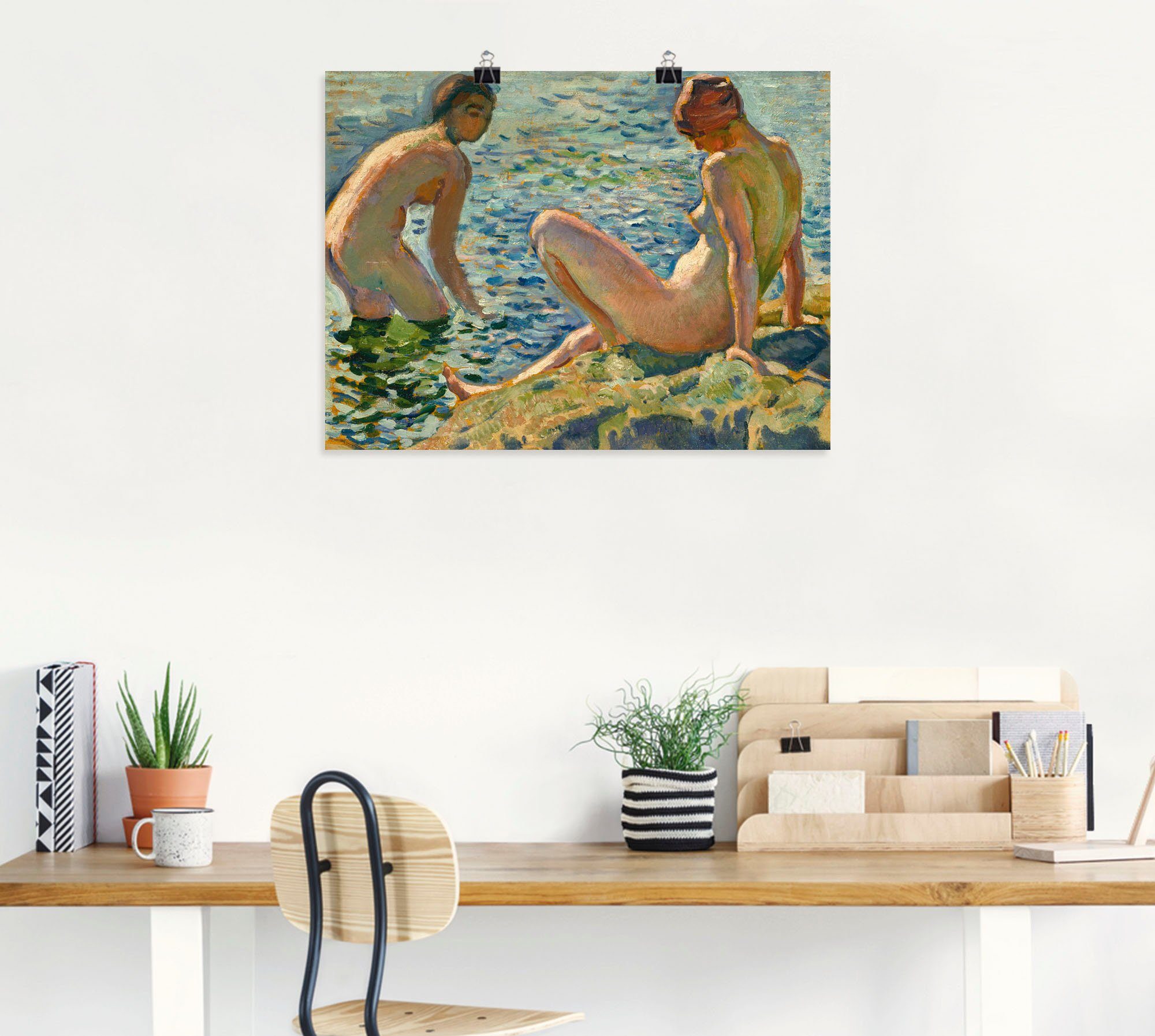 Artland Poster Les Baigneuses. Die Badenden, Bilder von Frauen (1 St), ohne Rahmen