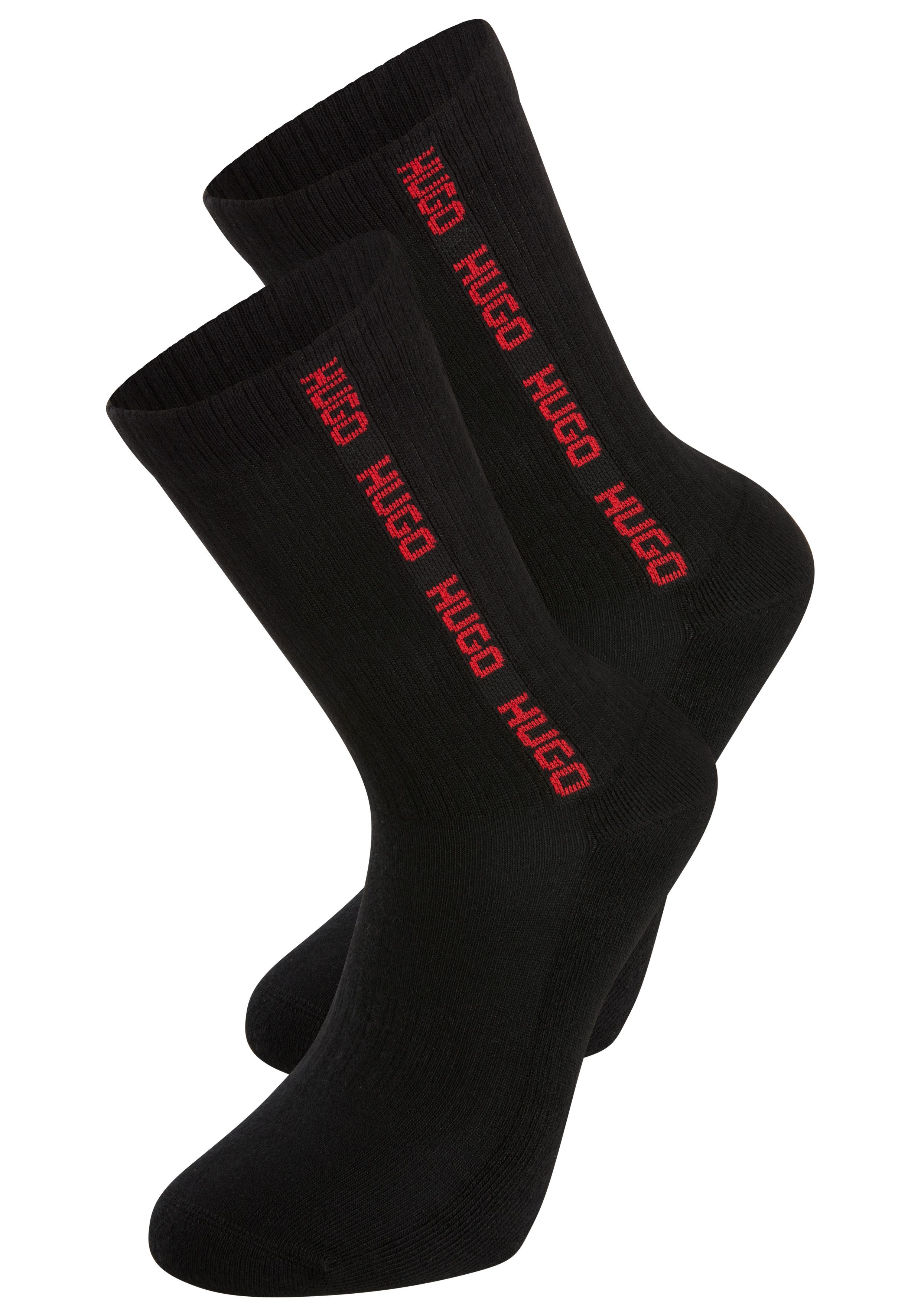 HUGO Basicsocken 3P QS RIB TAPE MD mit Rippdetails günstig online kaufen