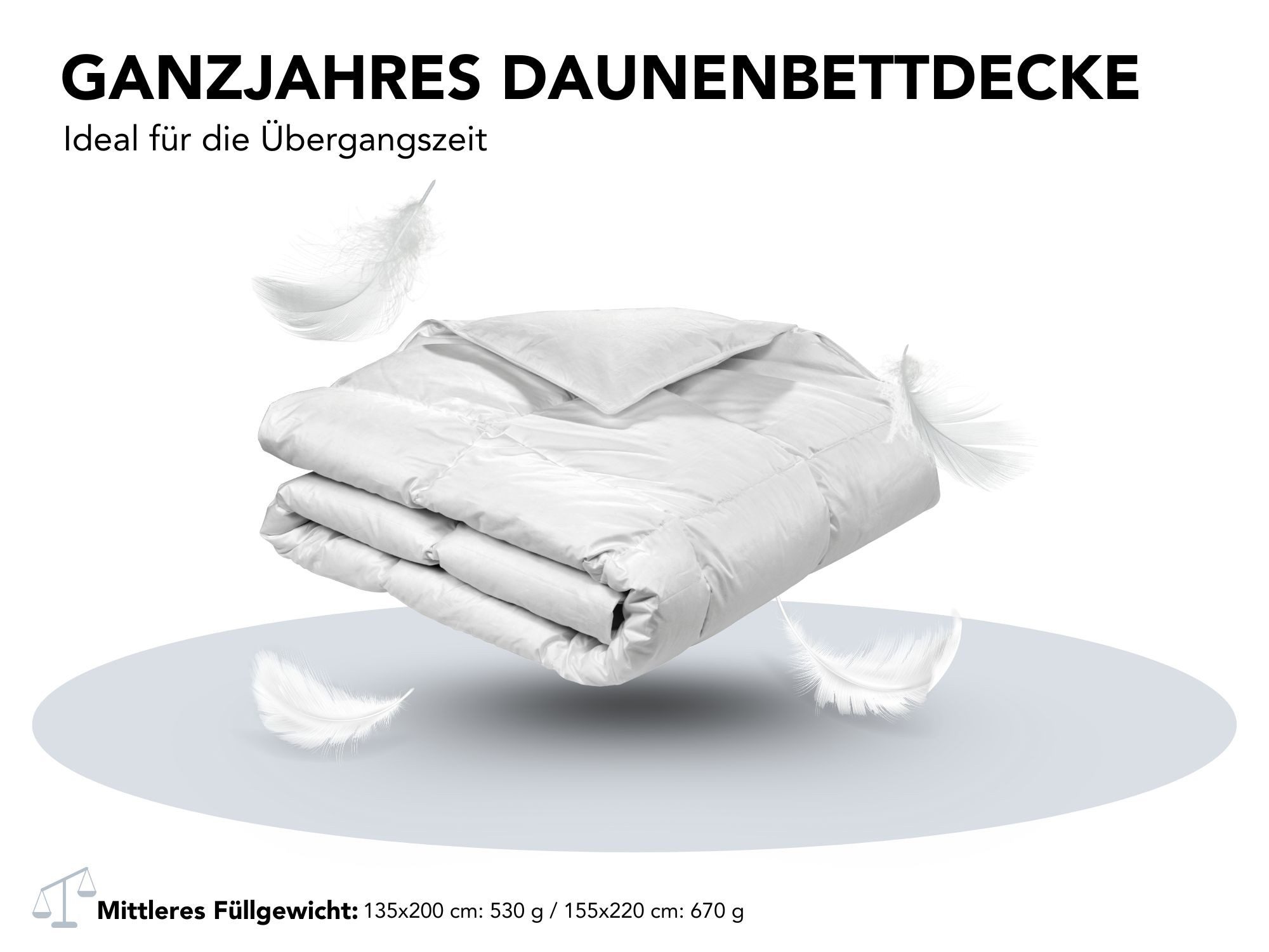 XDREAM Daunenbettdecke Nature Daunendecke, 135x200 cm günstig online kaufen