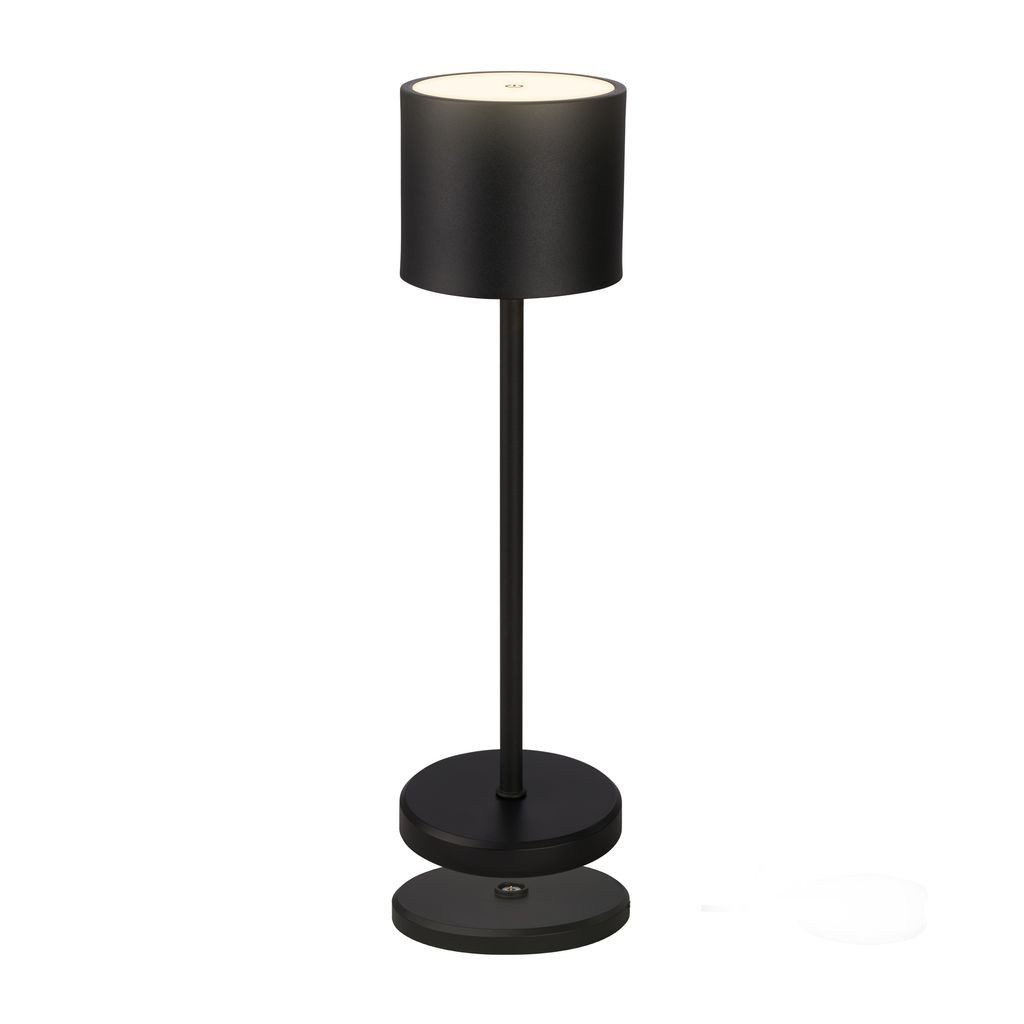B.K.Licht Tischleuchte BKL1608, LED fest integriert, 2700K - Extra-Warmweiß, LED Tischlampe kabellos 39,5 x 12,5 cm Anthrazit 4,5W Wohnzimmer