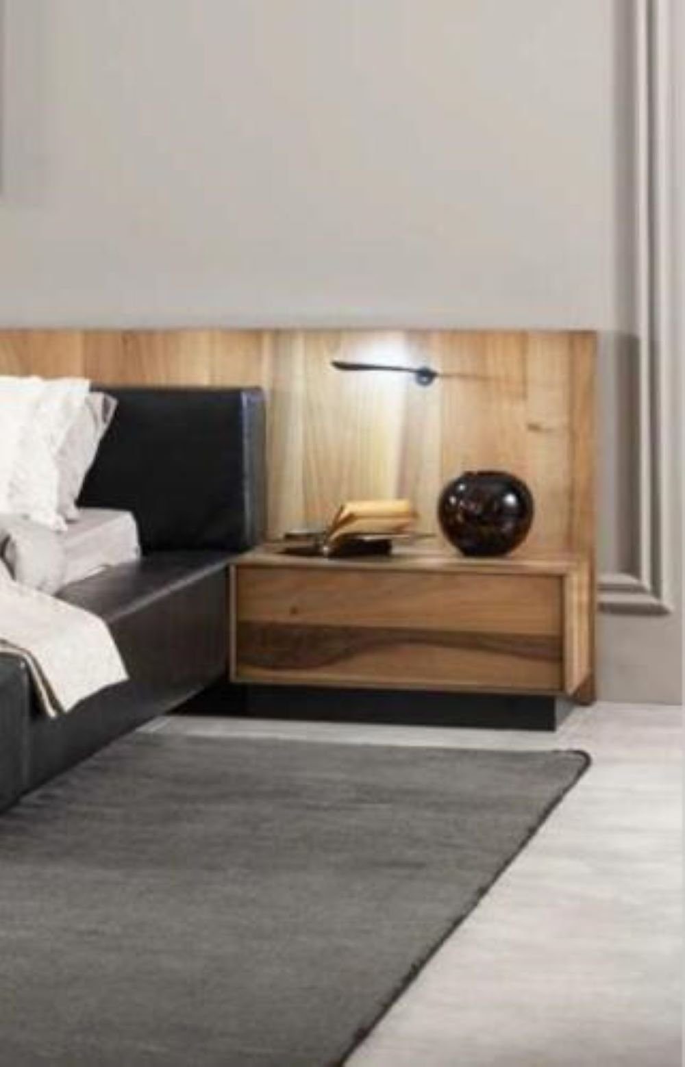 komfortabler in luxuriöser 4-teilig Made moderner, (4-St), JVmoebel Europa Braun Schlafzimmer-Set in Schlafzimmer-Set