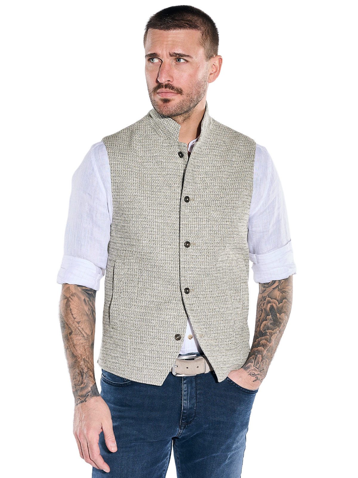 emilio adani Anzugweste Herren Sakkoweste, Braunbeige