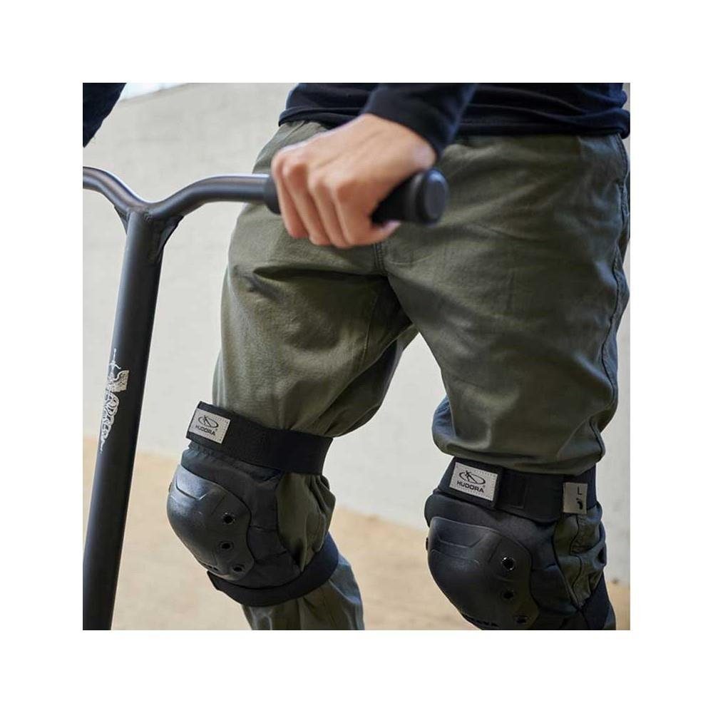 Hudora Protektoren-Set Pro Gr. L (6-tlg), Schoner für Handgelenk, Knie und Ellbogen