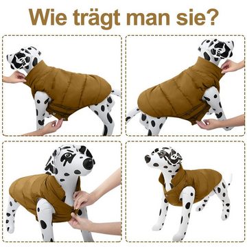 Juoungle Hundemantel Hundemantel, Winter warme Jacke Hunde, kuschelige Hundepullover