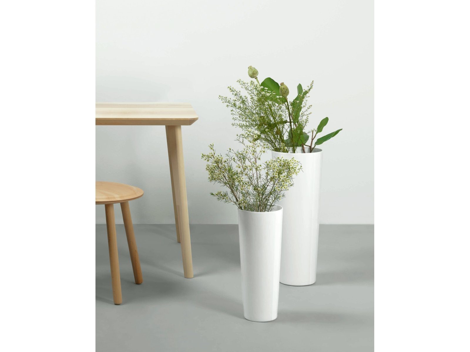 ASA SELECTION Dekovase Vase mono weiß 45 cm (Vasen), Wohnaccessoires