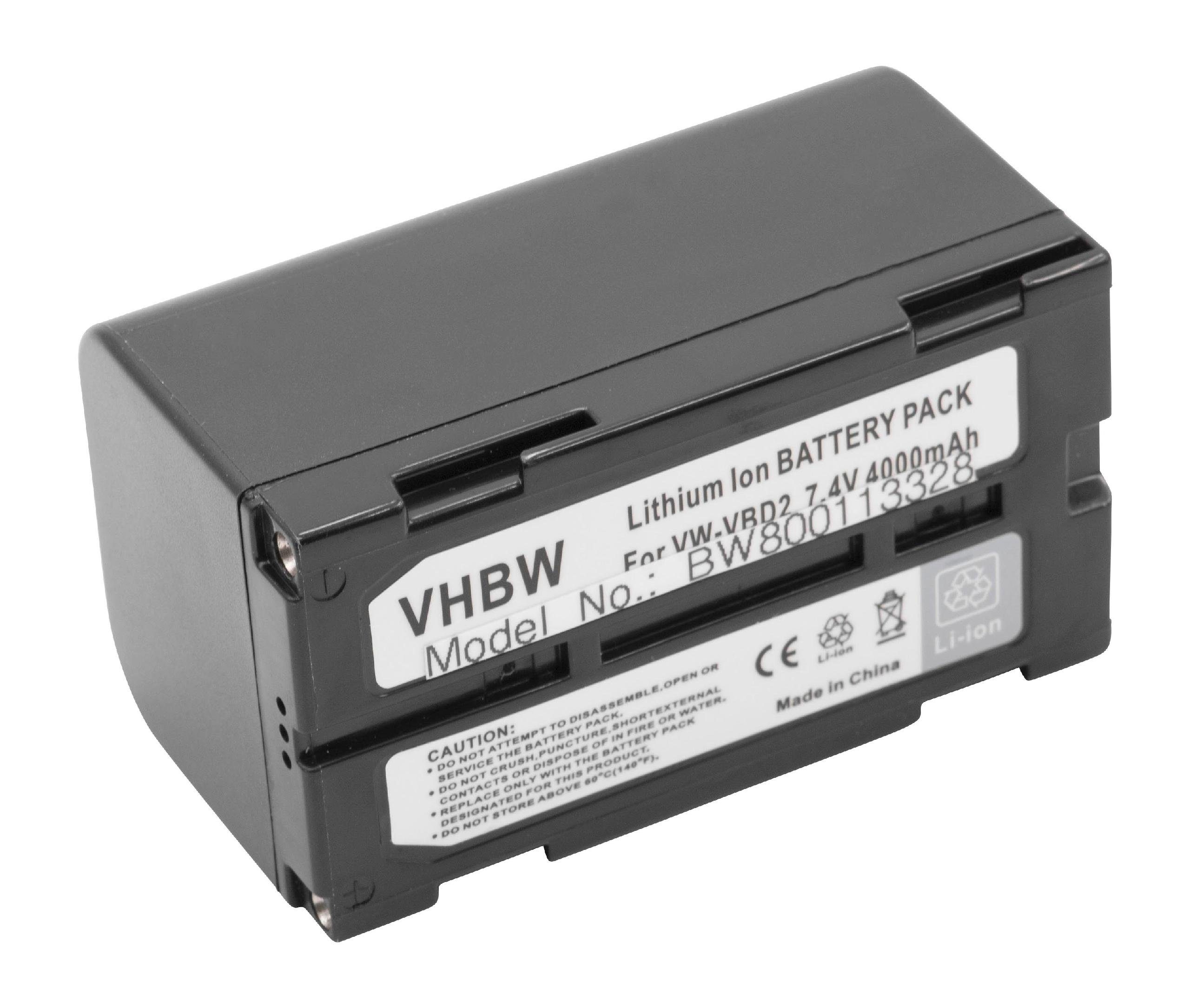 vhbw Kamera-Akku passend für Kompatibel mit Panasonic NV-GS38GK, NV-GS40, NV-GS400B, NV-GS400EG-S, NV-GS400 Camcorder Digital (4000mAh, 7,4V, Li-Ion) 4000 mAh