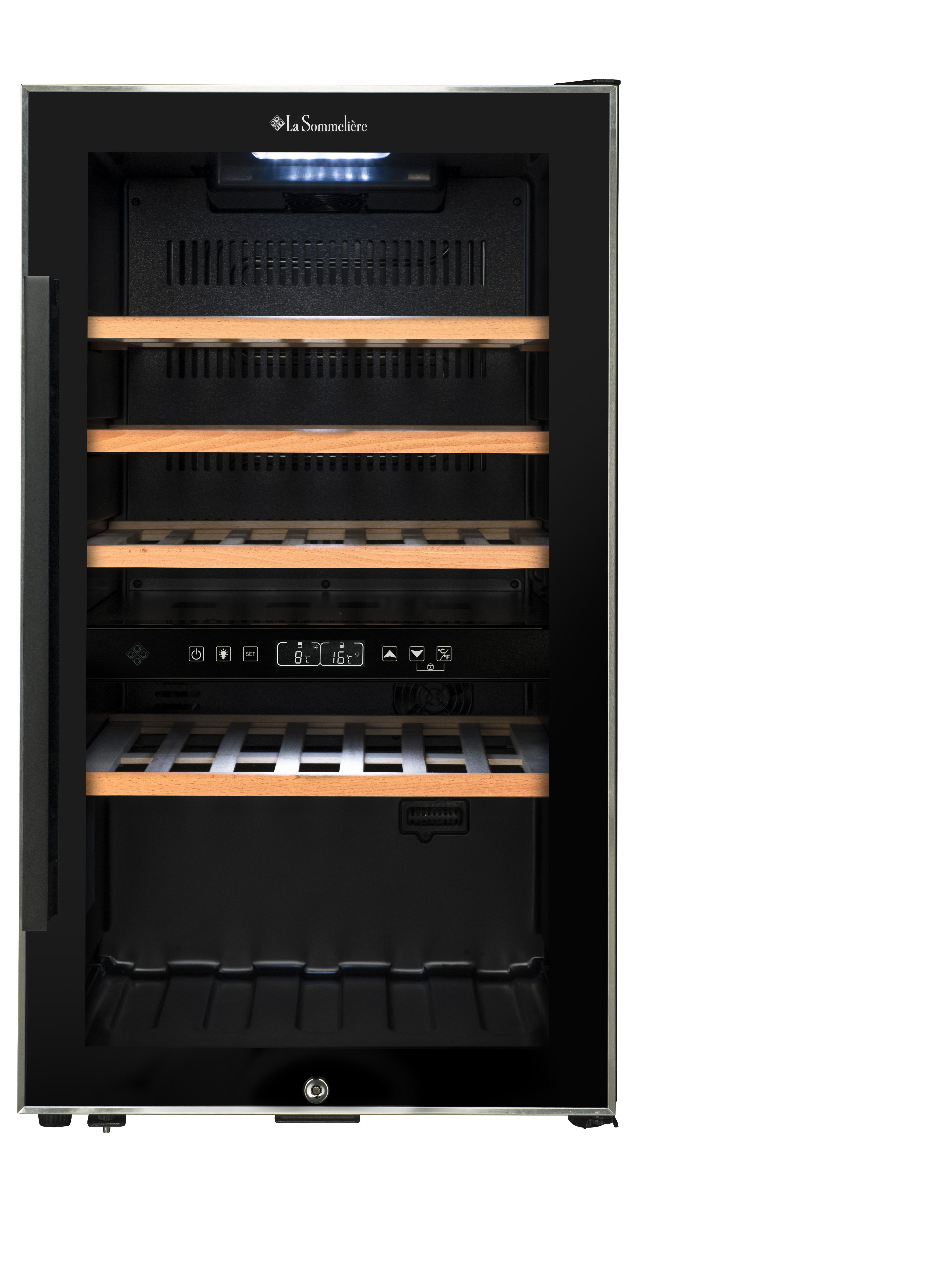 La Sommelière Weintemperierschrank ECS51.2Z, für 49 Standardflaschen á 0,75l,2 Zonen, SMART, freistehend