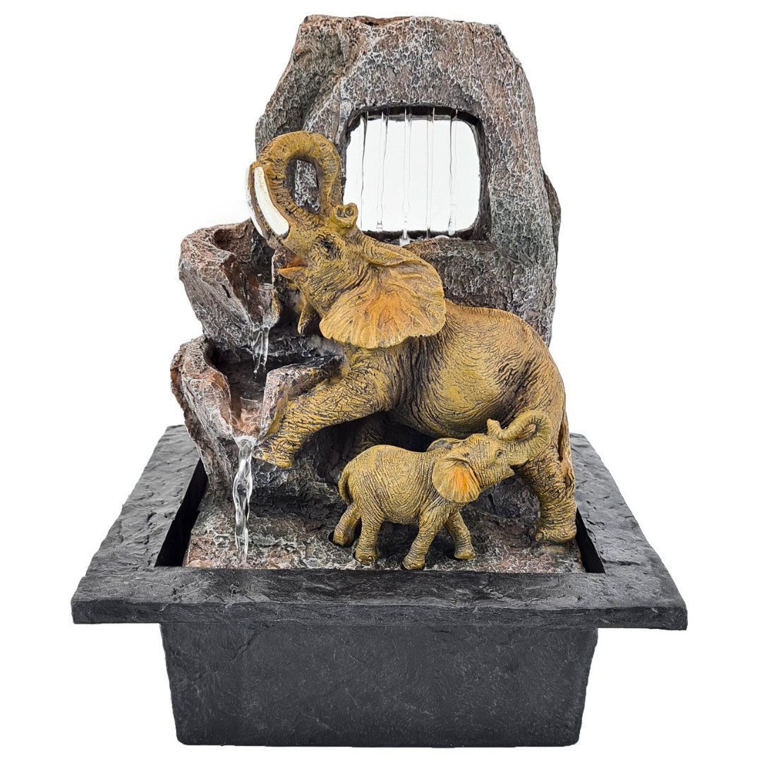 abc HOME Zimmerbrunnen Elefanten, elektrisch, LED, günstig online kaufen
