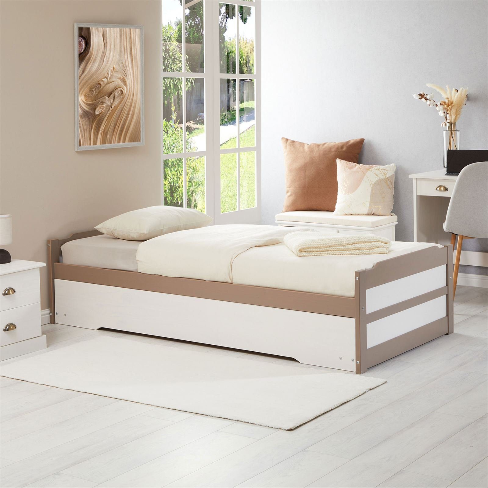 IDIMEX Funktionsbett LORENA, Ausziehbett Tagesbett Jugendbett 90x190 cm