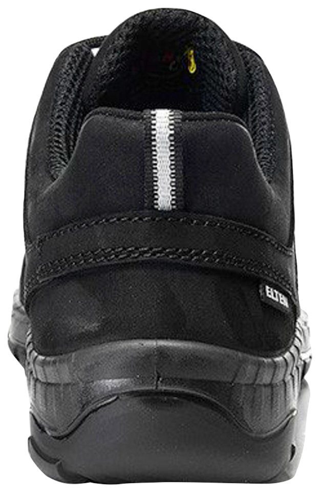 black ESD MADDOX O2 Low Elten Berufsschuh leather