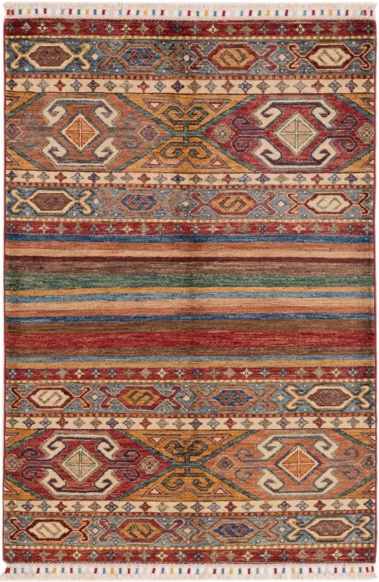 Orientteppich Arijana Shaal 101x147 Handgeknüpfter Orientteppich, Nain Trading, rechteckig, Höhe: 5 mm