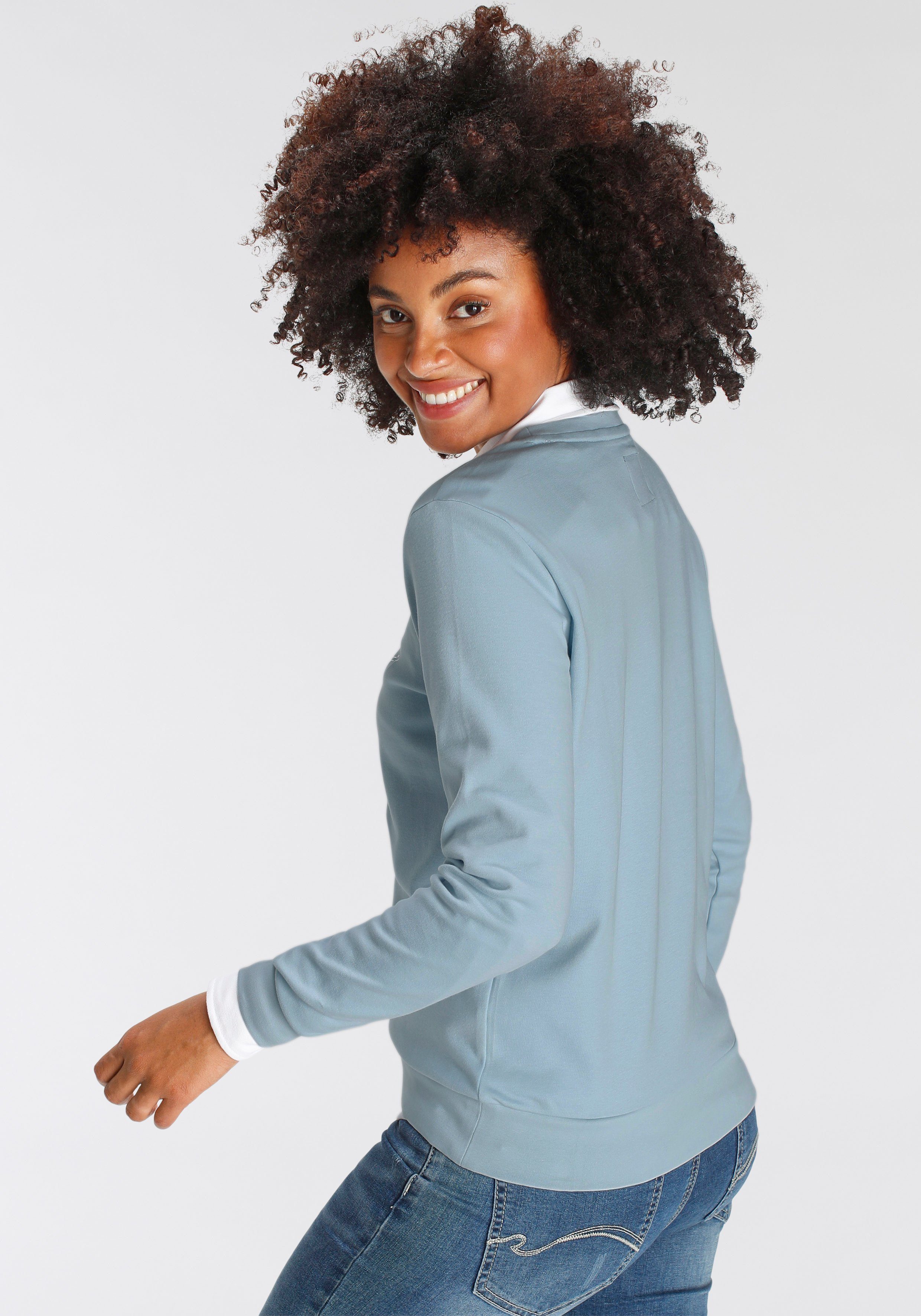 KangaROOS Sweatshirt Langarm, figurumspielende Passform