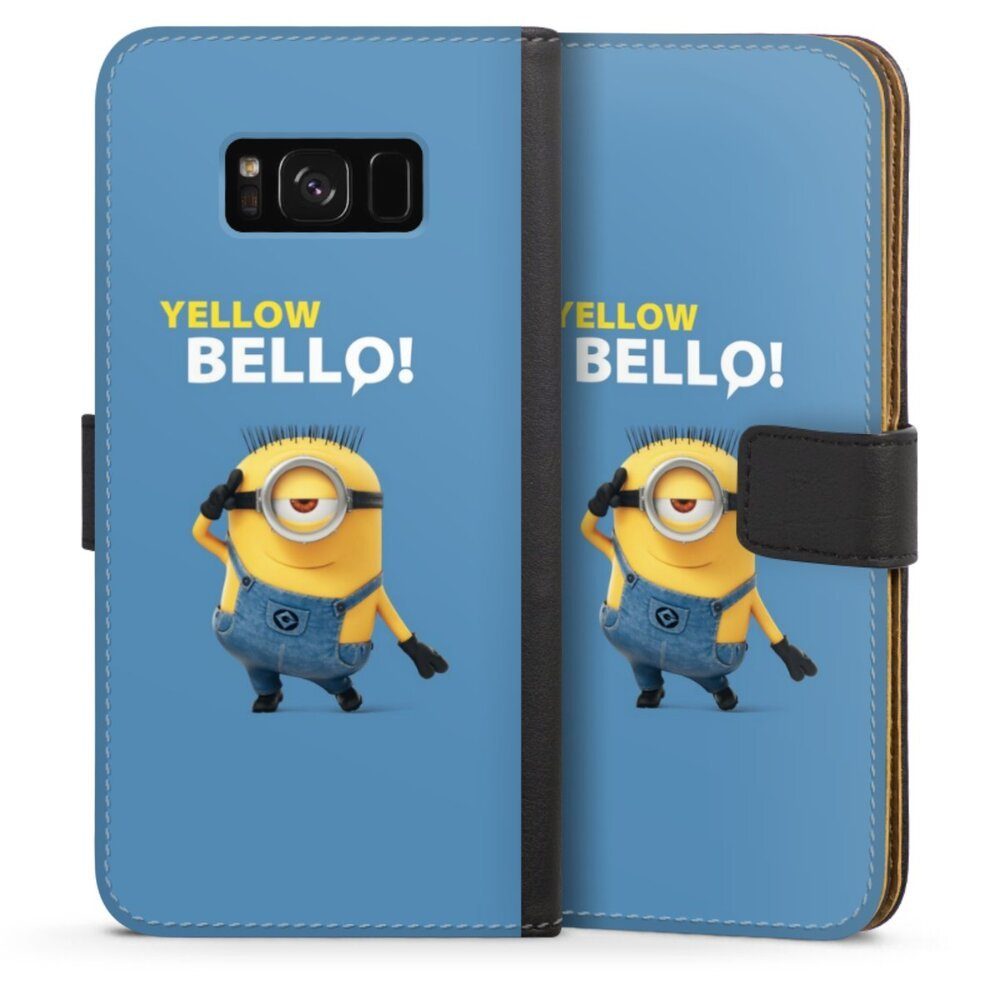DeinDesign Handyhülle Stuart Minions Ich – Einfach unverbesserlich Yellow Bello, Samsung Galaxy S8 Plus Hülle Handy Flip Case Wallet Cover