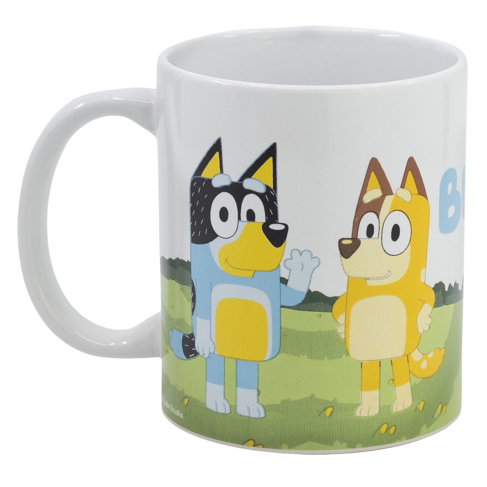Bluey Tasse Bluey und Bingo Kinder Teetasse Kakaotasse Geschenkidee 325 ml, Keramik