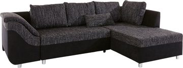 COLLECTION AB Ecksofa Sally, mit und ohne Bettfunktion, inklusive loser Rücken- und Zierkissen