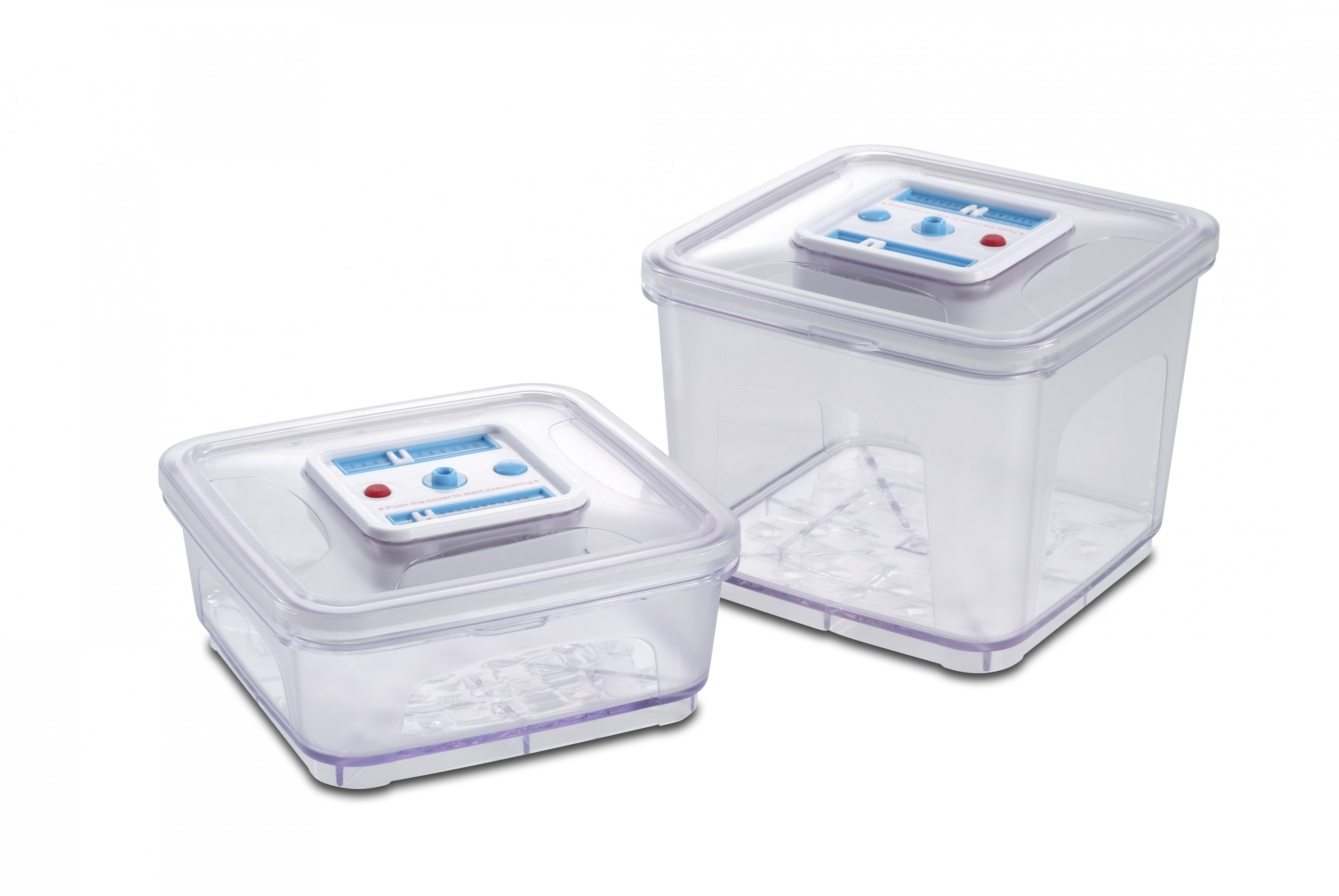 SOLIS OF SWITZERLAND Frischhaltedose für Vakuumierer, Lunch Boxen, Kunststoff, (2-tlg), Spülmaschinenfest, Volumen Box 2: 2800 ml, BPA frei, für Kühlschrank