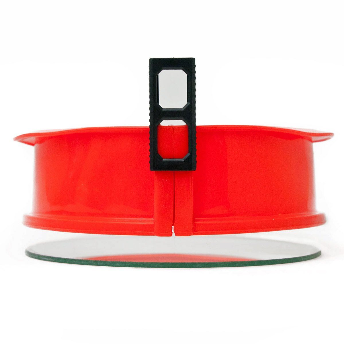 Goods+Gadgets Backform GOODS+GADGETS Silikon Springform Backform 23 cm mit Glasboden, Antihaftbeschichtete Kuchen-Form & Glasboden