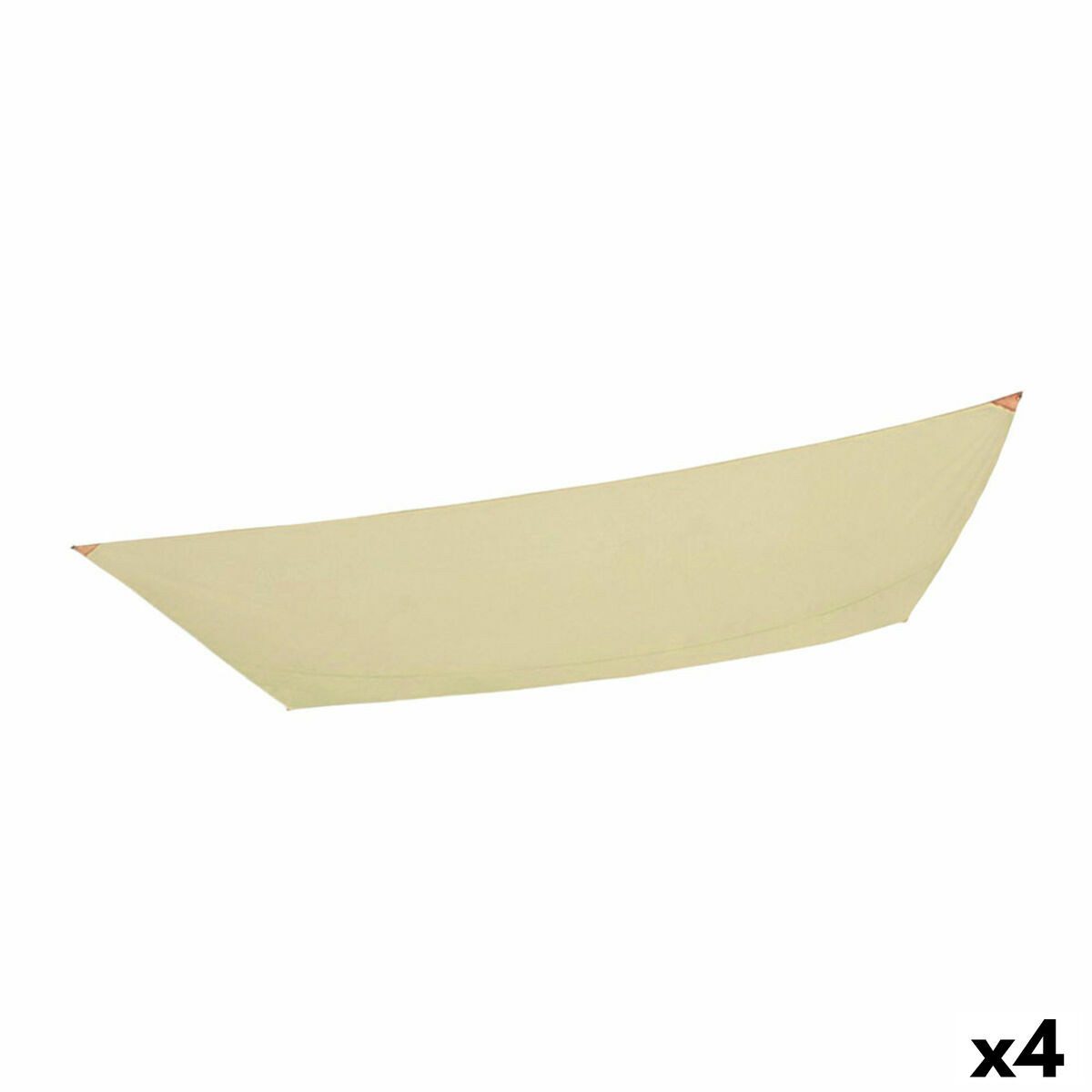 AKTIVE Seitenmarkise Markise Aktive Dreieckig 200 x 0,5 x 300 cm Polyester Creme (4 Stück)